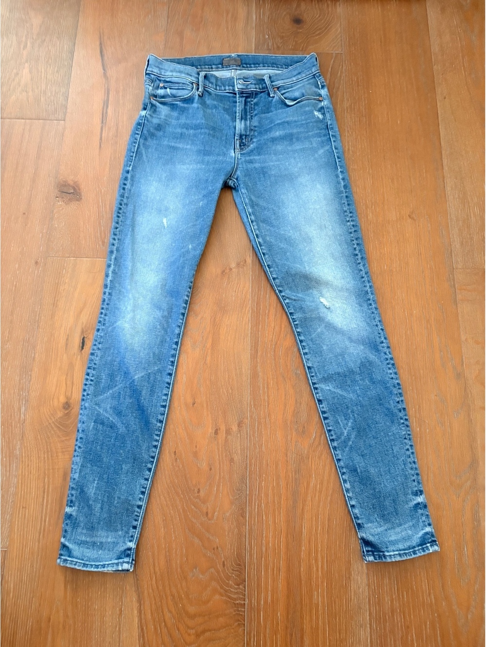 MOTHER Blue Faded Skinny Jeans Tagged 29